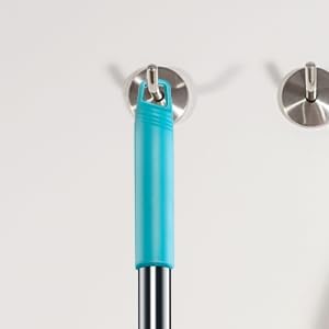 3-Section 35-to-61 Inch Spin Mop Extended Spin Mop Replacement Mop Handle Compatible with Round Spin Mop Bucket Cleaning System, Microfiber Mop Floor Head Mop - Blue