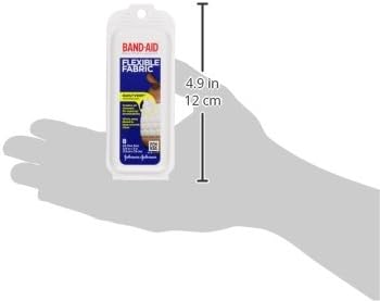 Band-Aid Brand Flexible Fabric Adhesive Bandages for Wound Care and Protection, Travel Pack, 8 ct