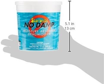 STAR BRITE No Damp Moisture Absorber & Dehumidifier - Simple, Portable, Humidity Control for Boats, RVs, Seasonal Homes & More - Prevent Musty Odor & Moisture Damage - 12 OZ (085412)