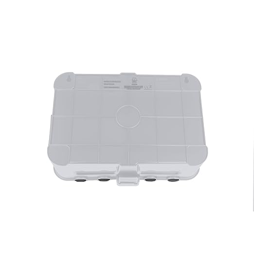 Flemoon Large Outdoor Electrical Box with Transparent Lid, IP54 Waterproof Box with Clear Cover, Weatherproof Extension Cord Cover for Photocell Light Sensor Timer, Power Strip, Outlet, Plug, Socket