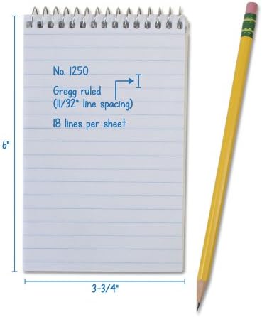 Portage Public Safety Police Notebook – Top Bound Spiral Notebook, Writing Pad for Interviews, Accidents & Incident Reports, Field Notes Book for Police – 3.75x6 In, 70 Sheets, 12 Pack