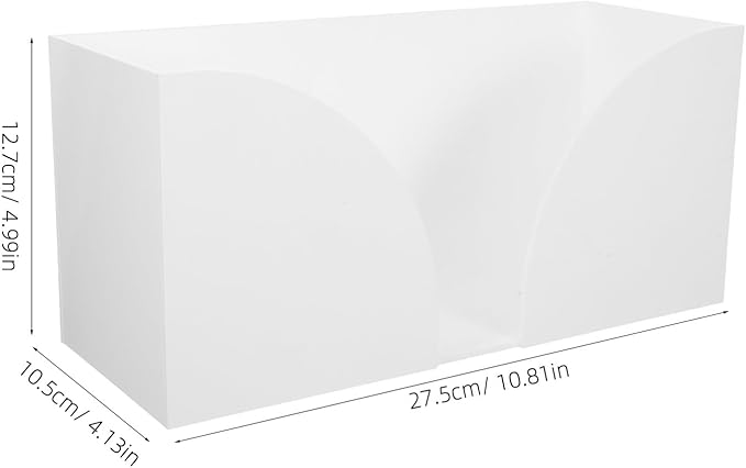 BESPORTBLE Acrylic Paper Towel Holder Transparent Tissue Dispenser for Bathroom Kitchen Countertop Napkin Organizer with Quick Access and Easy Maintenance