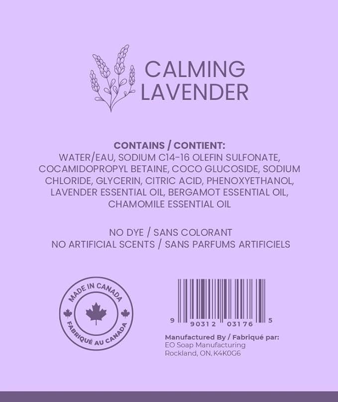 Bloom & Bōde Luxury Liquid Hand Soap Refill With Essential Oils - Natural Scented Hand Wash - Moisturizing Hand Soap Refill, Calming Lavender Scent, 33.8 fl oz / 1L