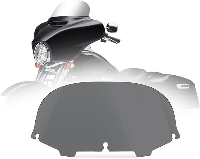 8" Windshield Windscreen for 1996-2013 Harley Davidson Touring Street Glide Electra Glide/Ultra Limited/Tri Glide FLHT FLHX FLHXS FLHTK, Smoke
