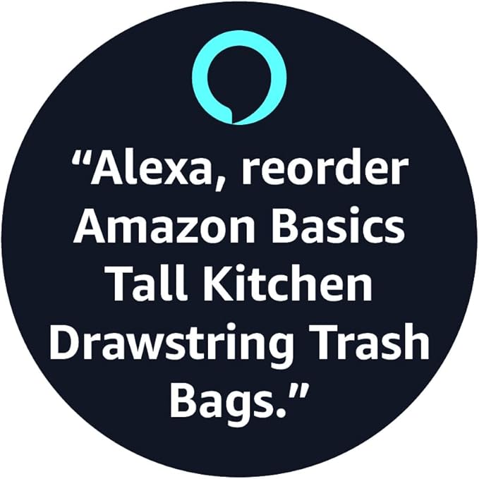Amazon Basics Tall Kitchen Drawstring Trash Bags, Clean Fresh Scent, 13 Gallon, 80 Count (Previously Solimo)