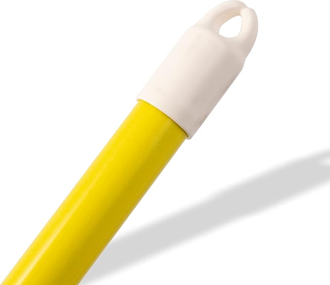 SPARTA 4022004 Spectrum Fiberglass Broom Handle, Mop Handle, Replacement Handle With Acme Threaded Tip For Commercial Cleaning, 60 Inches, Yellow, (Pack of 12)