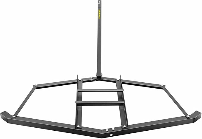 Driveway Drag, 74" Heavy Duty Steel Driveway Drag Harrow with Pin-Style Hitch, Tow Behind Grader for ATV, UTV, Garden Lawn Tractors – Adjustable Bars for Efficient Driveway and Lawn Maintenance