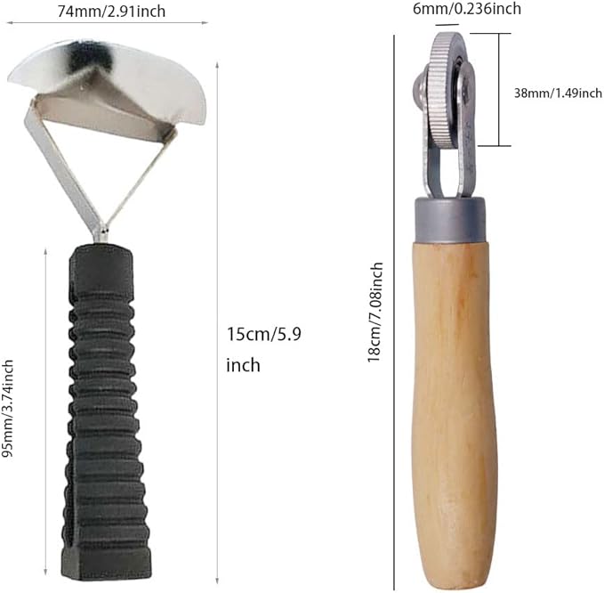 Tire Repair Patch Tools Tire Buffing Wheels 42 mm 55 mm Tungsten Steel Buffing Wheel with Tire Patch Roller Scraping Cutter for Car Tire Grinding Polishing Accessories Kit