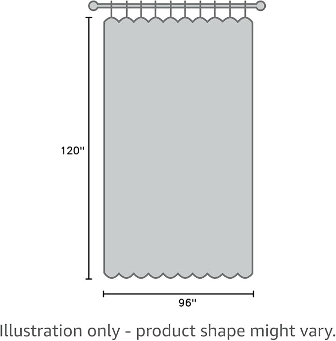 Room Divider Curtains with Ceiling Track, 95% Blackout Heavy Curtains Noise Reduction Privacy Curtain System Kits, 10 ft Wide x 8 ft Tall, Black, 1 Panel