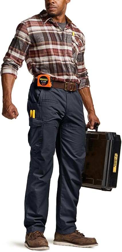 CQR Men's Winter Tactical Cargo Pants, Thermal Fleece Lined Outdoor Snow Ski Hiking Work
