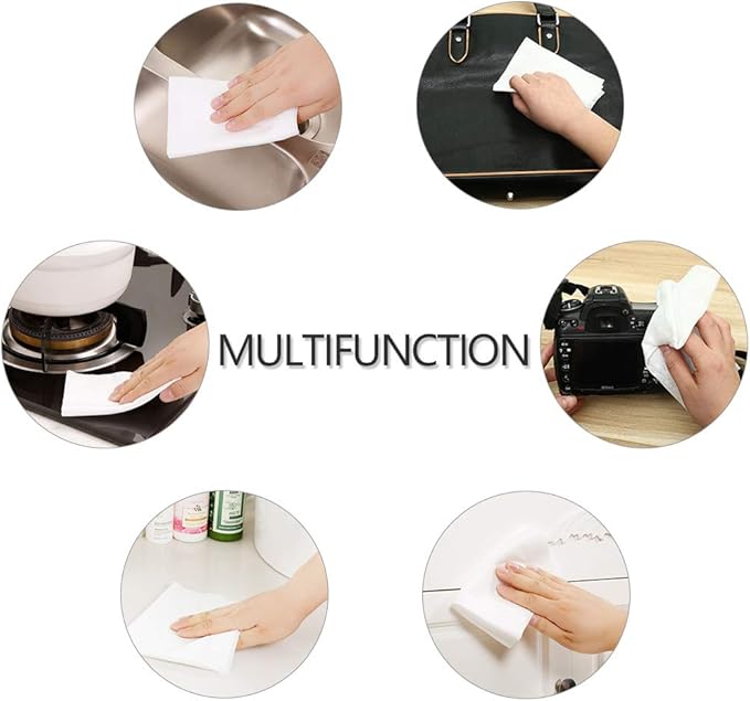 Kingzhuo 200 Pcs Disposable Cleaning Wipes - Microfibre Electrostatic Floor Cloths, Wet or Dry Wipes Floor Duster, Fits Most Mops, 29cm x 21cm