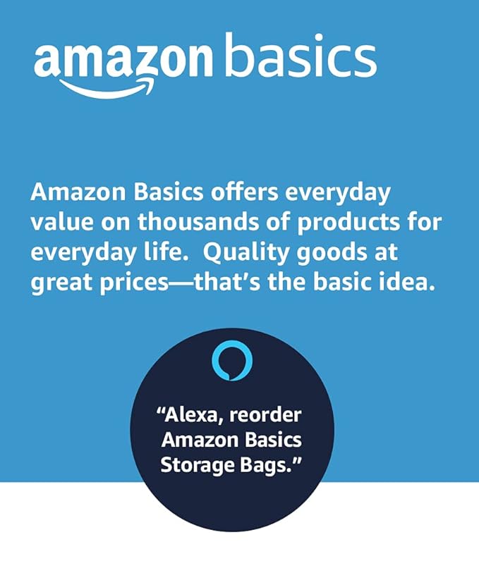Amazon Basics Sandwich Storage Bags, 300 Count (Previously Solimo) (Pack of 6)