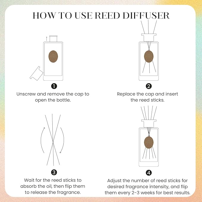 M&SENSE 6.3 oz Large Reed Diffuser Set | Orange Goji Scent Oil Diffuser with Sticks | Hotel Collection Non-Toxic Essential Oil |for Bedroom Bathroom Living Room