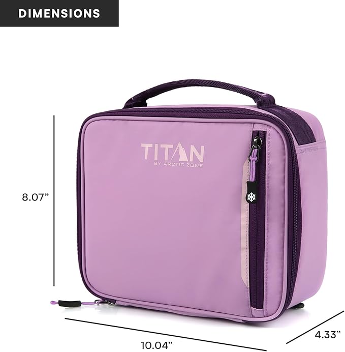 Titan Fridge Cold Lunch Box With 2 350g Ice Walls®, Lavender