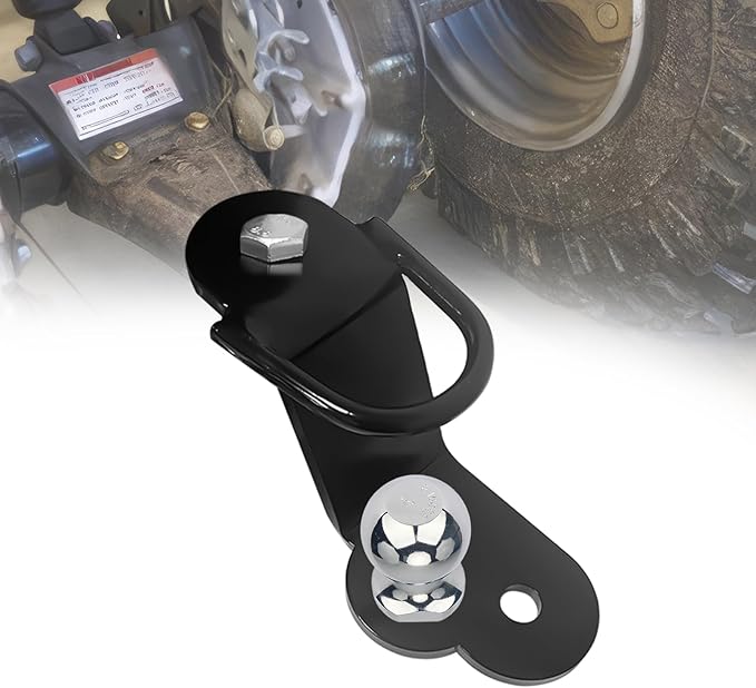 Chelhead UTV ATV 3-Way Hitch Adapter with 2 inch Ball 3500lbs for ATV UTV Trailer Hitch Adapter, 3" Drop/Rise, 3 Mounting Options, (3 Way Hitch Adapter with Ball)