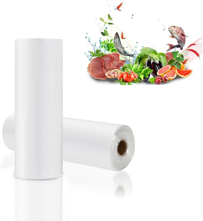 Food Storage Bags, 12" X 16" Plastic Produce Bag, Clear Plastic Bag for Food, Fruit, Vegetable, Refrigerator Storage, Kitchen,350 Bags/Roll (2 Rolls)