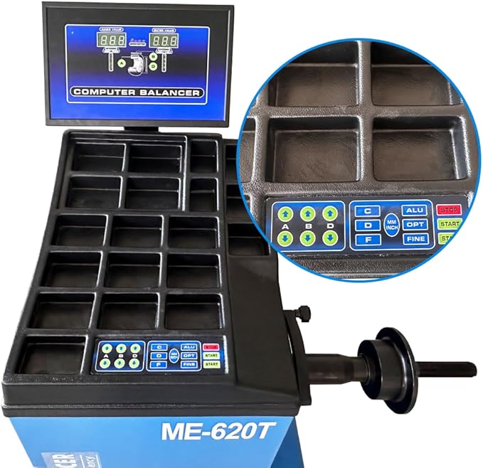 KATOOL 24" Tire Changer Machine Combo with Swing Arm ME-T500+ME-B620 Wheel Balancer Tire Machine Tire Repair Wheel Changers