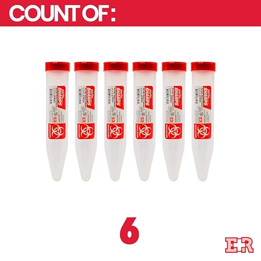 Ever Ready First Aid Porta Sharps Transportable Sharps Container with Locking Mechanism - 6 Count