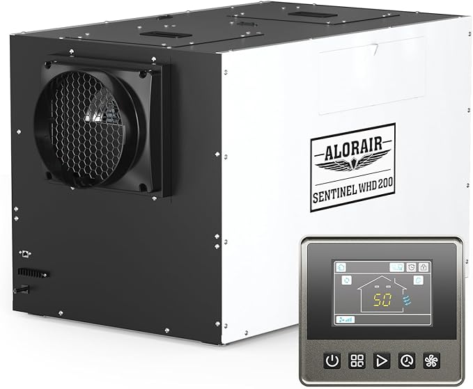 ALORAIR Whole House Dehumidifier, 165 PPD Commercial Grade Whole Home Dehumidifiers for Home, Garages, Water Damage Restoration, 4500 Sq.Ft dehumidifiers for Crawl Space