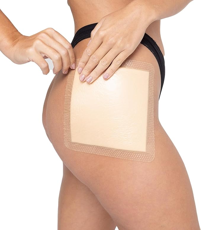 MEDSTOCK Silicone Foam Dressing with Border, 8"x8" (Pack of 5), Wound Care, Super Absorbent, Atraumatic Removal, Five Layers, Waterproof, Seals Wound Edges, No Adhesion Loss