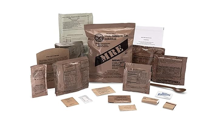 Wornick MRE Meals Ready to Eat, Inspection 2025, 2026 or Better, Emergency Food Supply, Survival Camping Outdoor 12 Pack (B Case, 1, Count)