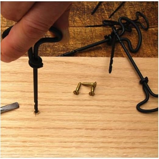 Kings County Tools Steel Twist Gimlets | Set of 7 Sizes | Perfect for Starting Pilot Holes | Works Quickly & Easily – Just Push and Twist | European Made Quality | Must Have for Hanging Pictures