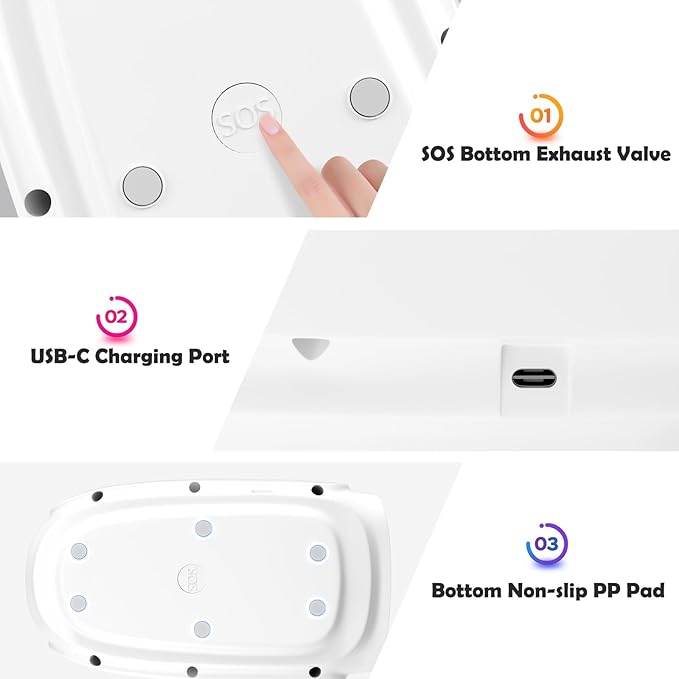 Cordless Hand Massager, Hand Massage with 3 Heat and 3 Vibration, 5 Levels Pressure Point Therapy for Arthritis, Pain Relief, Carpal Tunnel, Gift for Men Women Parents Relaxation at Office