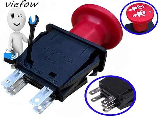 PTO Switch 5 Terminals 01545600 00522100 430-401 Fits Arens Graely ProMster ztx 260z 34z Zoom 2148XL ZTR 2050 34 Zero 1844 2148 Ikon-XD Deta Series 6201