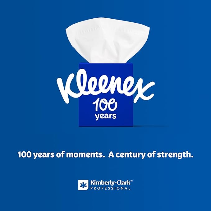 Kleenex Professional Hard Roll Paper Towels, Bulk (54471), Hardwound, Elevated Design, Premium Absorbency Pockets, White, for ScottBrand Blue Core Dispensers (6 Rolls at 500' Each, 3,000'/Case)
