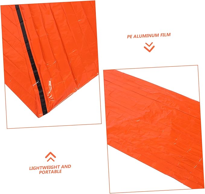 Portable Emergency Bivy Sack Lightweight Thermal Survival Gear Blanket for Camping Hiking Moisture and Dirt Resistant Foldable Outdoor Protection