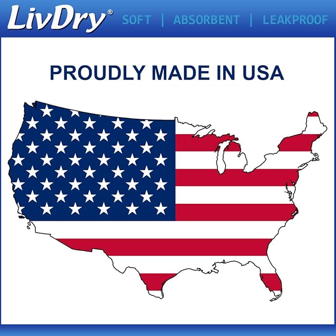 LivDry Ultimate XL Adult Incontinence Underwear, High Absorbency, Leak Cuff Protection, X-Large, 48-Pack
