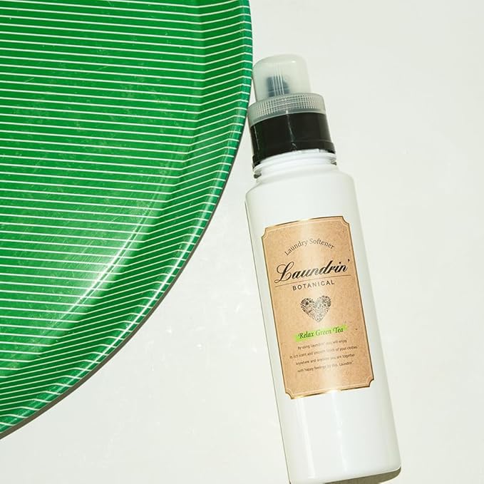 Laundrin Botanical Laundry Softener Relax Green Tea, 2pk - Fabric Softener Liquid - Eco-Friendly & Plant-Based Softener - Laundry Scent Boosters - Laundry Fabric Softener - Fabric Scent Softener