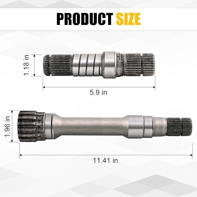 Front Differential Axle Intermediate Shaft Kit Compatible with 2012-2021 Dodge Ram 1500 Inner Axle Shaft Rebuild Kit Replaces 68146594AB 68146594AA 68257420AF 68257421AF 68257422AF 722N695BKA