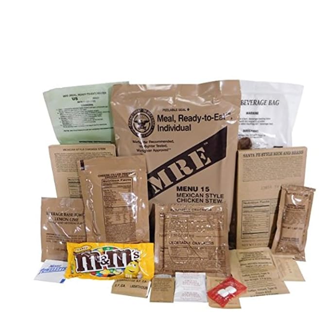 Wornick MRE Meals Ready to Eat, Emergency Food Supply, Survival Camping Outdoor 12 Pack Inspection 2025, 2026 or Better (6 Meals (Random), 6, Count)
