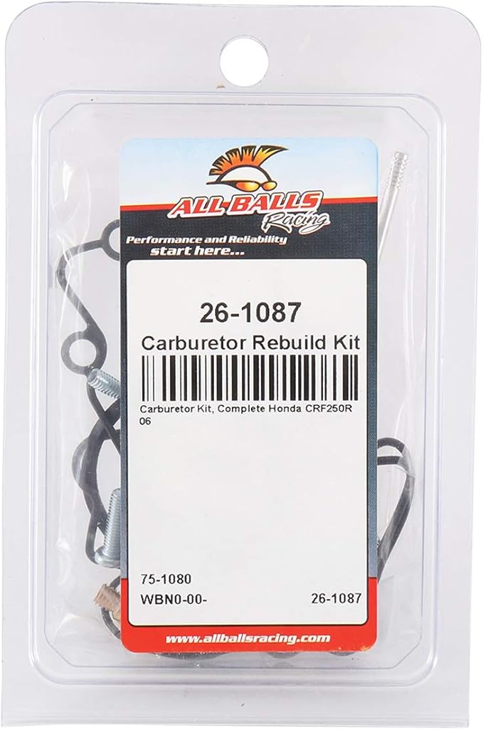 All Balls 26-1087 Carburetor Repair Kit (26-1087 Honda CRF250R 2006)