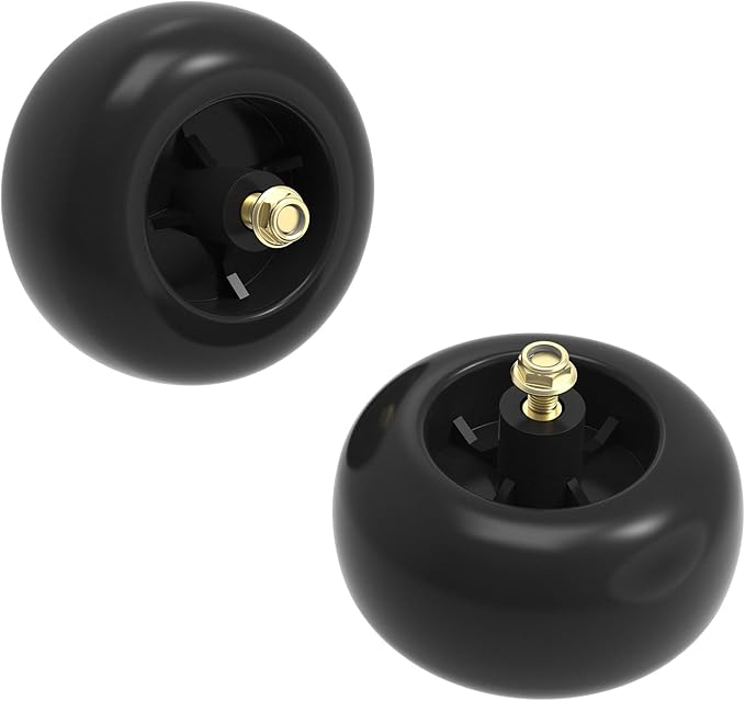 Mower Deck Wheels Fit for Craftsman Husq Cub JD Lawn Mower Tractor Replace for 753-04856A Deck Rollers Gauge Wheel for 54" 48" Deck 2 Set