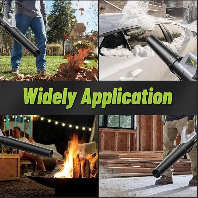 Cordless Leaf Blower 150MPH 350CFM, Electric Handheld Leaf Blower with 2 * 20V 2Ah Batteries, Infinitely Variable Speed, Lightweight Axial Powerful Blower for Lawn Care | Patio | Yard | Jobsite