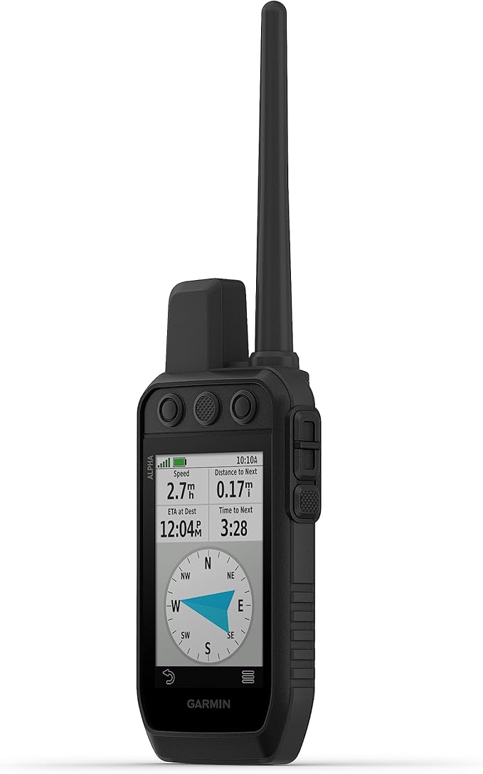 Wearable4U - Garmin Alpha 300 Handheld, Advanced Dog Tracking and Training Handheld, Touchscreen with Leash and Whistle Bundle