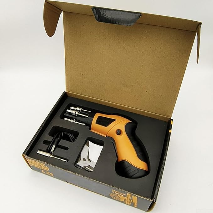 Rechargeable Cordless Electric Screwdriver Set With LED Light, Mini Drill Driver Tool For Home Repair And Assembly