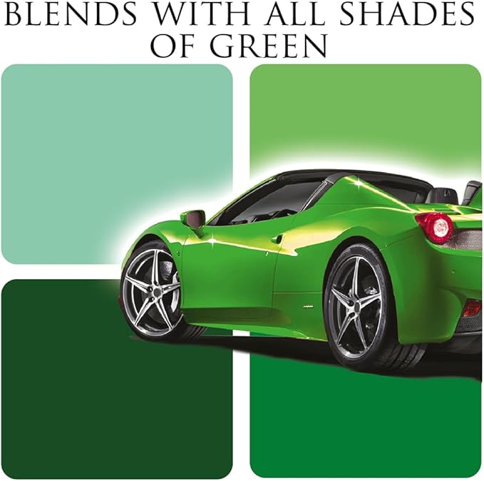 Car Gods Iris Custom Color Dark Green 3-in-1 Polish Wax Color Restorer & Scratch Remover, 16 Colors Available, 17 Fl Oz