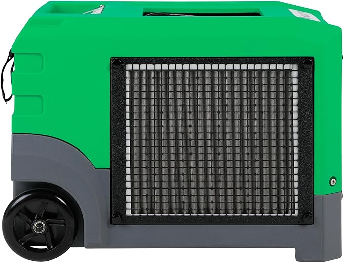 Mounto MOUNTO 268Pints LGR Commercial Compact Dehumidifier with Pump and Drain Hose, LGR Portable Dehumidifier with wheels for Home, Basements, Garages, and Job Sites (Green)