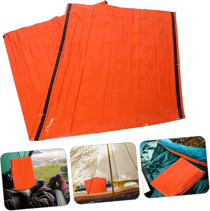 Lightweight Emergency Survival Portable Thermal Bivy Sack with Reflective PE Aluminum Film for Camping Hiking Outdoor Activities and Travel