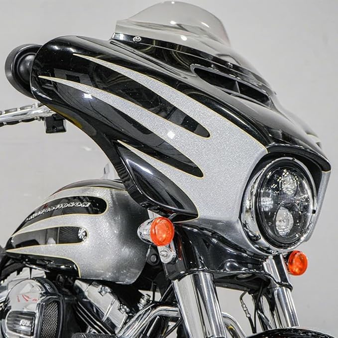 6 inch Clean Windshield Windscreen for 2014-2024 Harley Davidson Touring Street Glide Electra Glide/Ultra Limited/Tri Glide FLHT FLHX FLHXS FLHTK