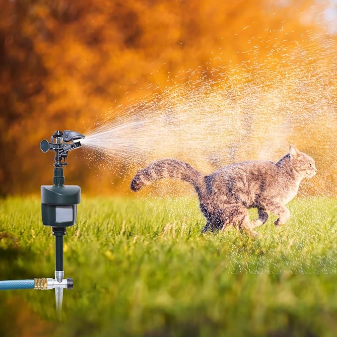 Motion Activated Sprinkler Outdoor Waterproof Repellent for Yard