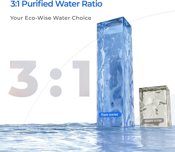Waterdrop X12-Alkaline Mineral pH+ Tankless Reverse Osmosis System, NSF/ANSI 42&58&372 Certified, 1200 GPD RO Water Filter System, 11-Stage Filtration, 3:1 Pure to Drain, UnderSink, Black Faucet