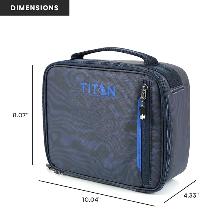 Titan Fridge Cold Lunch Box With 2 350g Ice Walls®, Dark Wave