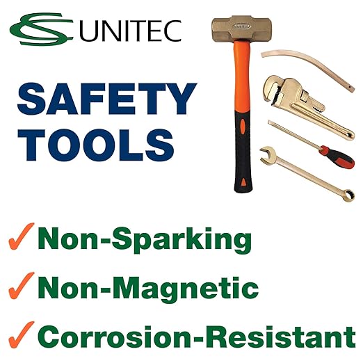 C.S. Unitec Screwdriver Flat Head Non-Sparking, Non-Magnetic, Corrosion Resistant 3/8"" x 12"" TUV Certified EX801-10B"
