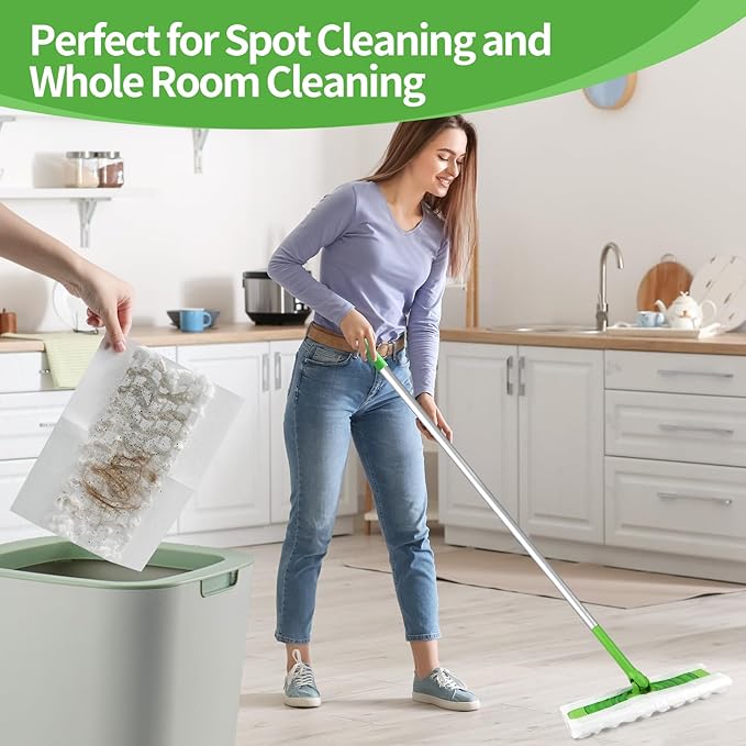 32 Count Pet Heavy Duty Dusters Refills Compatible with Swiffer Sweeper Mop, Dry Sweeping Cloths for Floor Mopping and Cleaning, Unscented