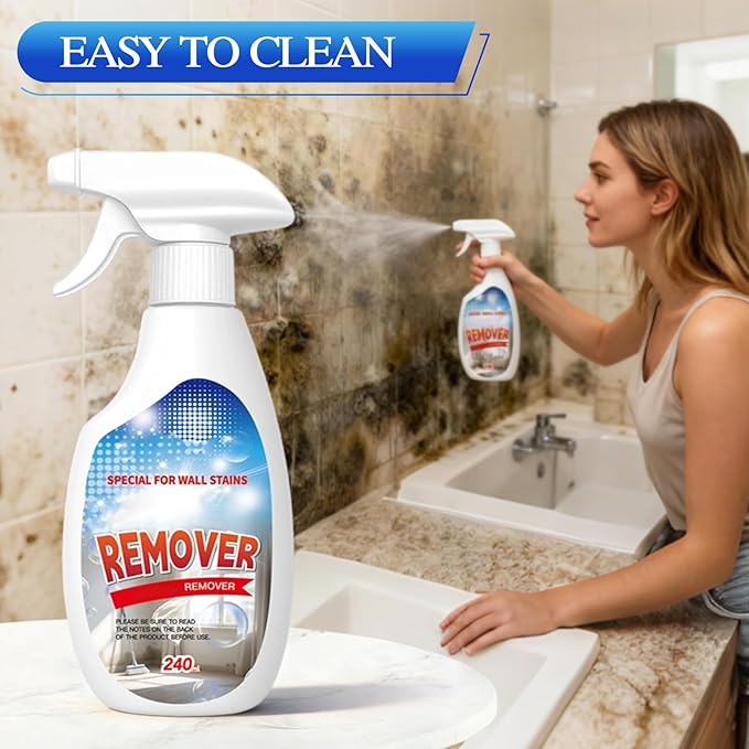 KOSIMI Highly Effective Removal Spray, Wall Cleaner Spray, Multi-Surface Cleaning Solution,Dirt, Dust And Stain Remover, for Wood, Tile, Fabric, Bathrooms, Kitchens (8.12 fl.oz