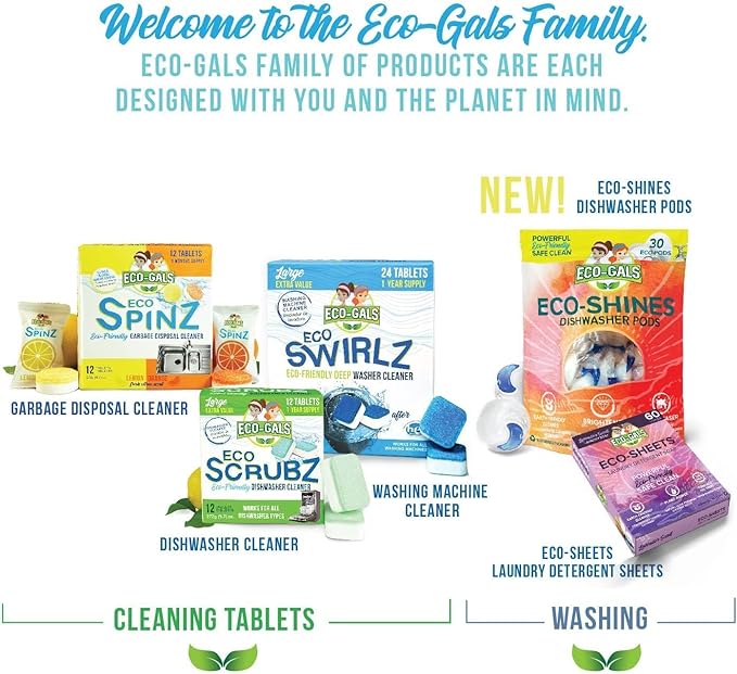 Washing Machine Cleaner Tablets For Front & Top Load Washers Including H.E. to Remove Pet Hair, & debris from drum, pipes, and filter.